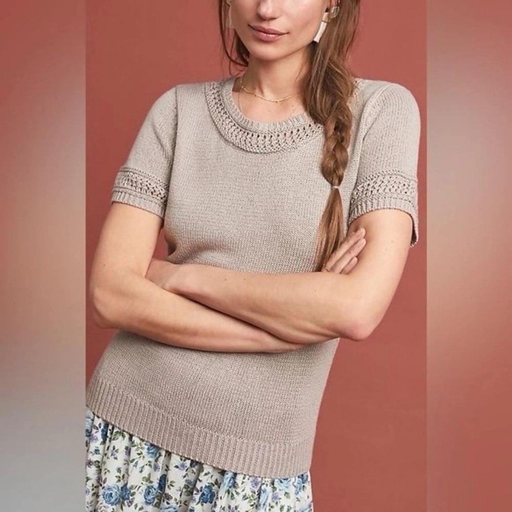 Anthropologie Knit Sweater Tee